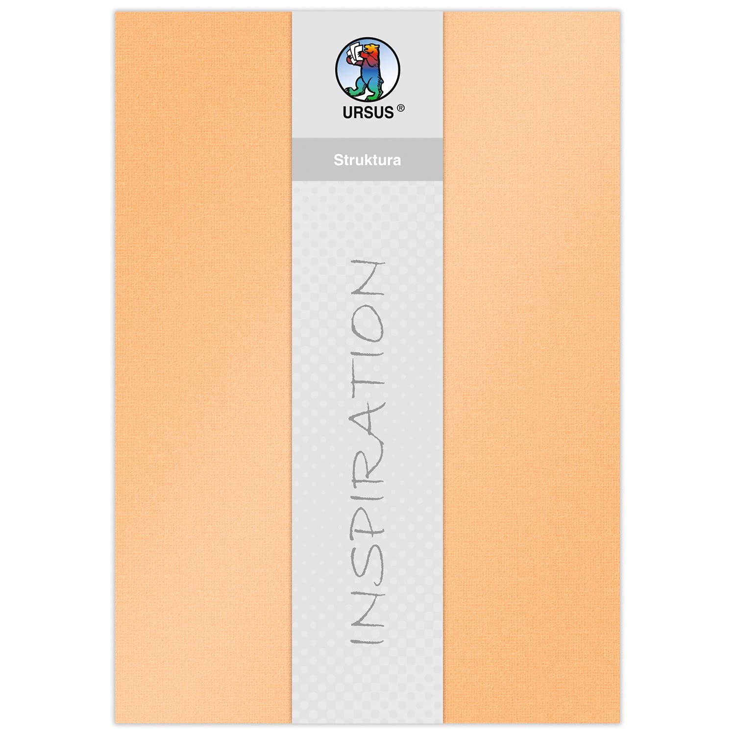 ursus-struktura-pearl-1-bastelkarton-papaya-220-g-qm-23-x-33-cm-5-blatt image 1