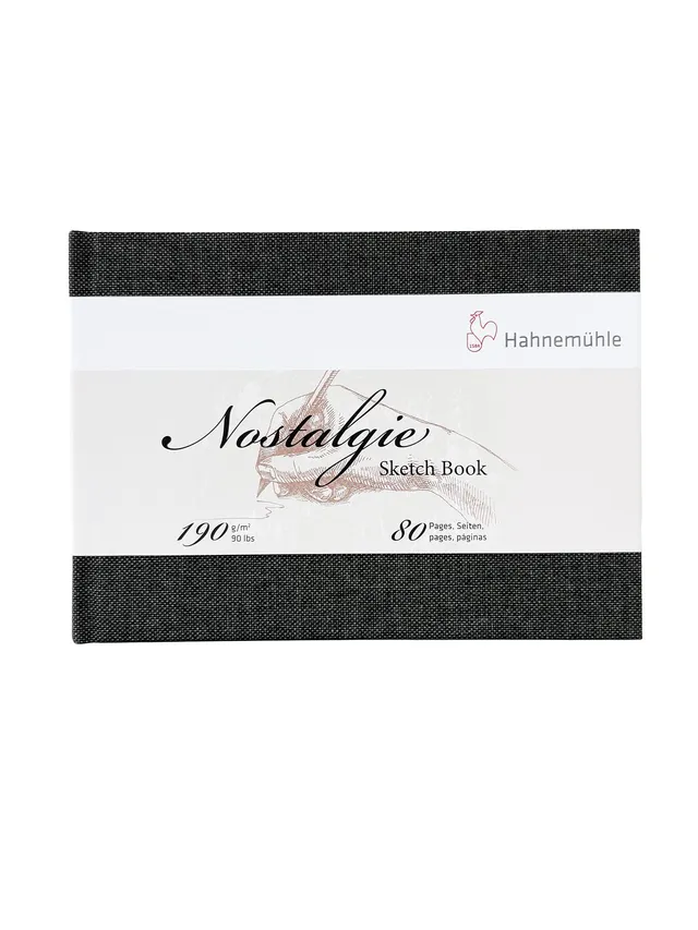 hahnem-hle-nostalgie-skizzenbuch-din-a6-quer-190-g-m-80-seiten-naturwei image 1