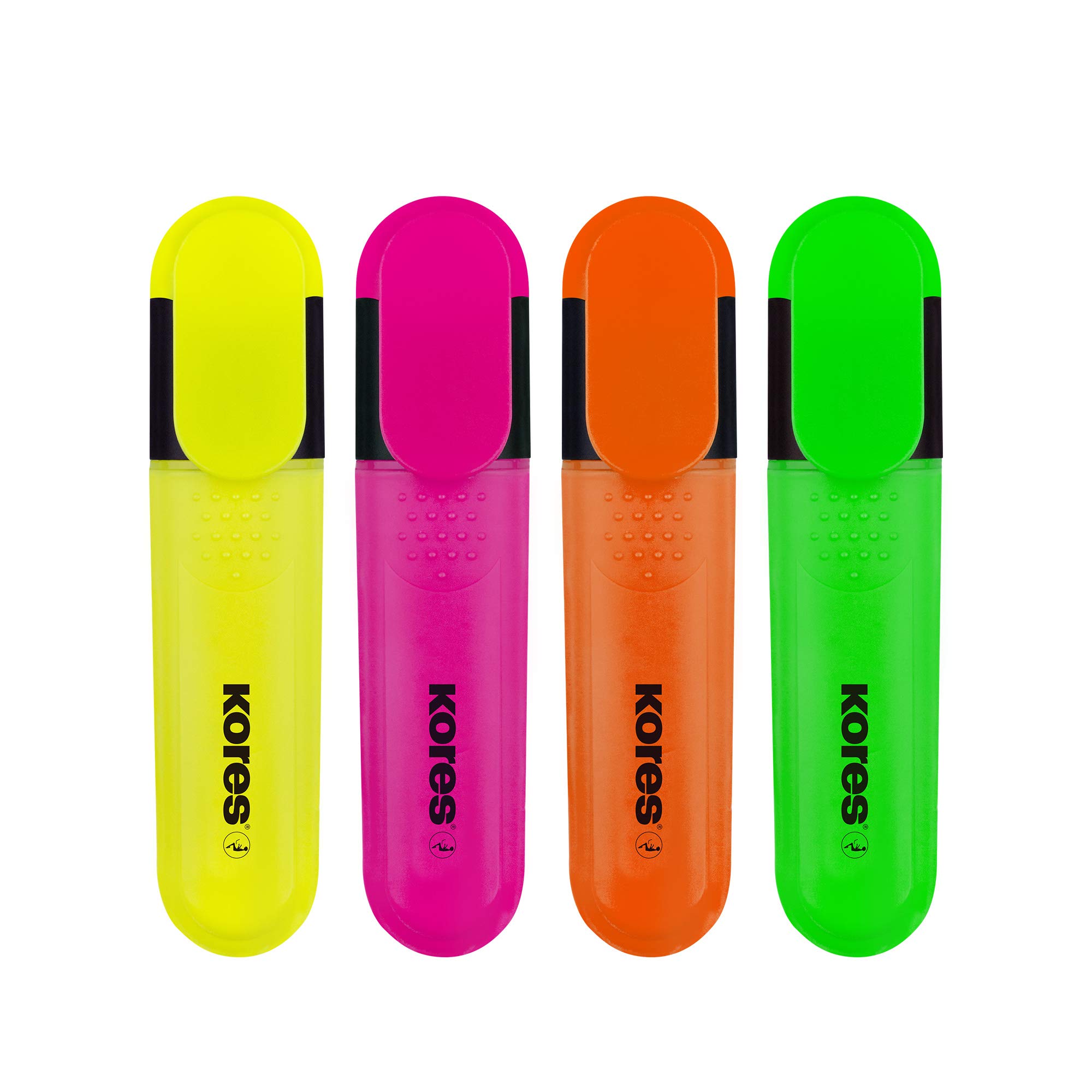 kores-bright-liner-plus-textmarker-4er-set-keilspitze-sortierte-farben image 2