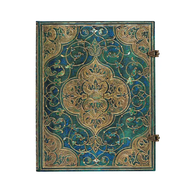 paperblanks-chroniken-in-t-rkis-notizbuch-ultra-liniert-230-x-180-mm image 1