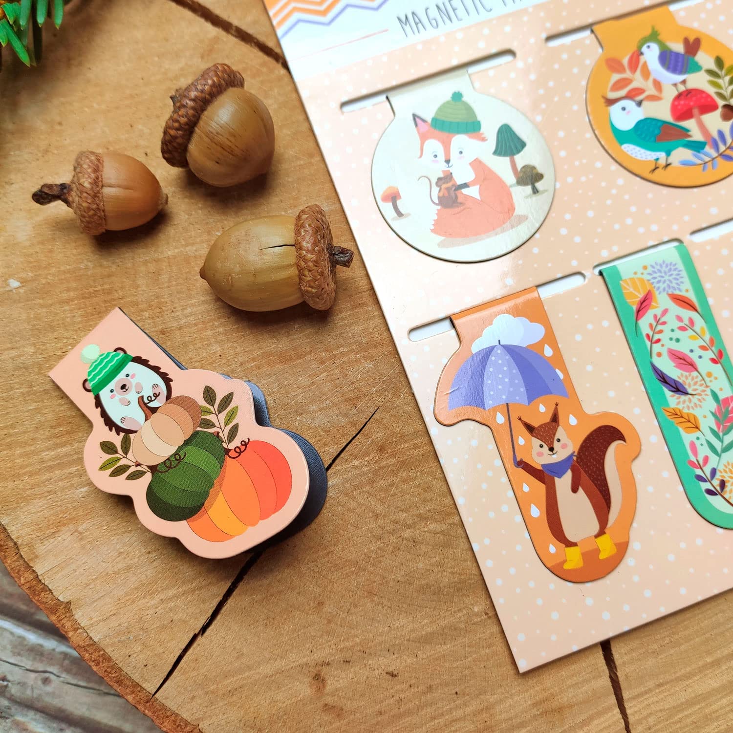 ursus-magnetic-paper-clips-fall-5-designs-magnet-lesezeichen-5-st-ck image 2