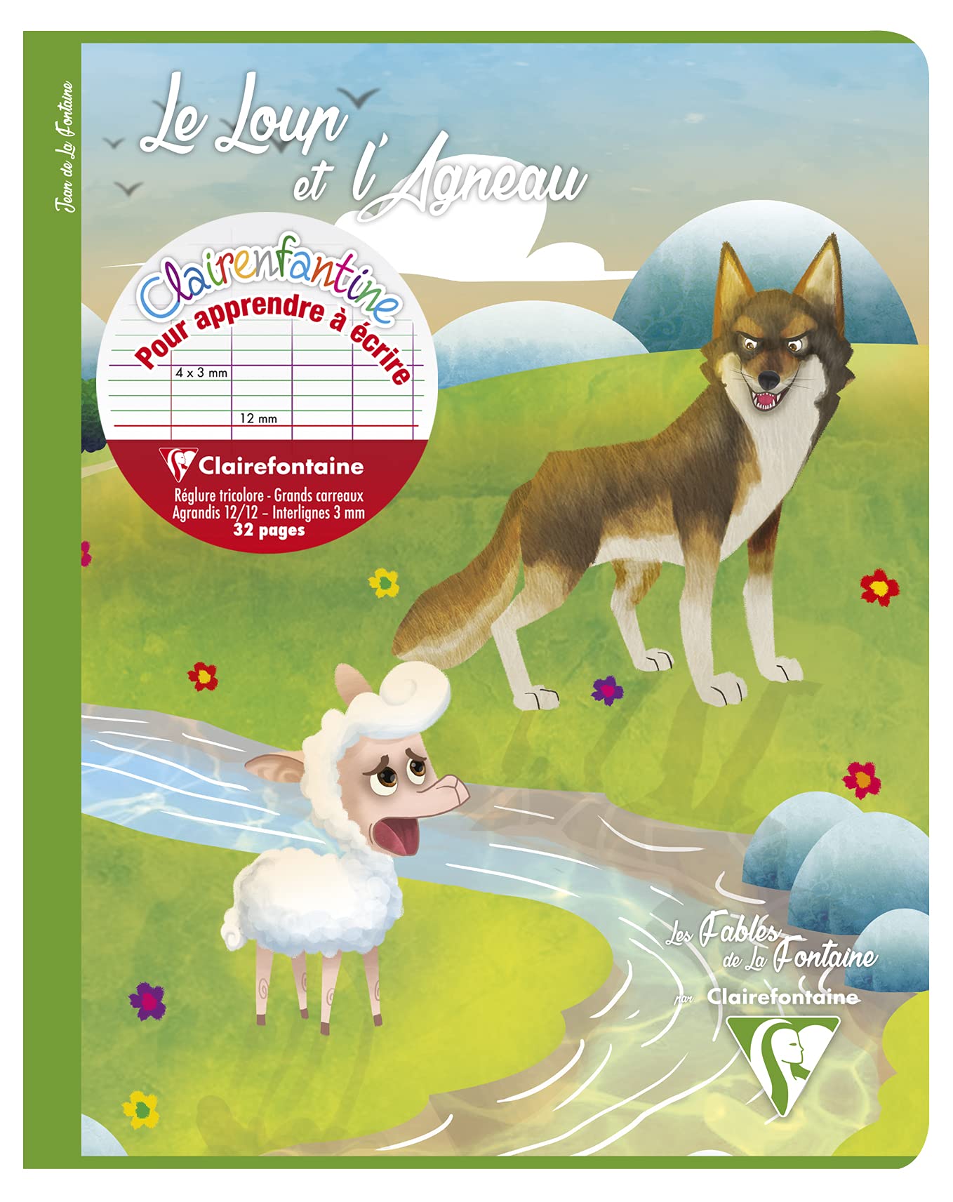clairefontaine-36796c-les-fables-de-la-fontaine-schulheft-17x22-cm-16-blatt-90g- image 4