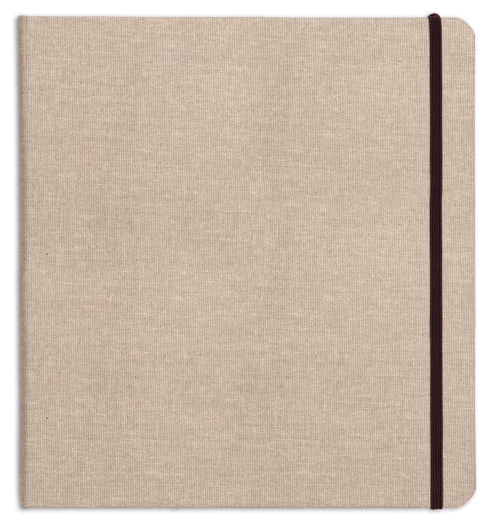 clairefontaine-96100c-goldline-reisealbum-naturleinen-beige-31x32-cm-180g image 1