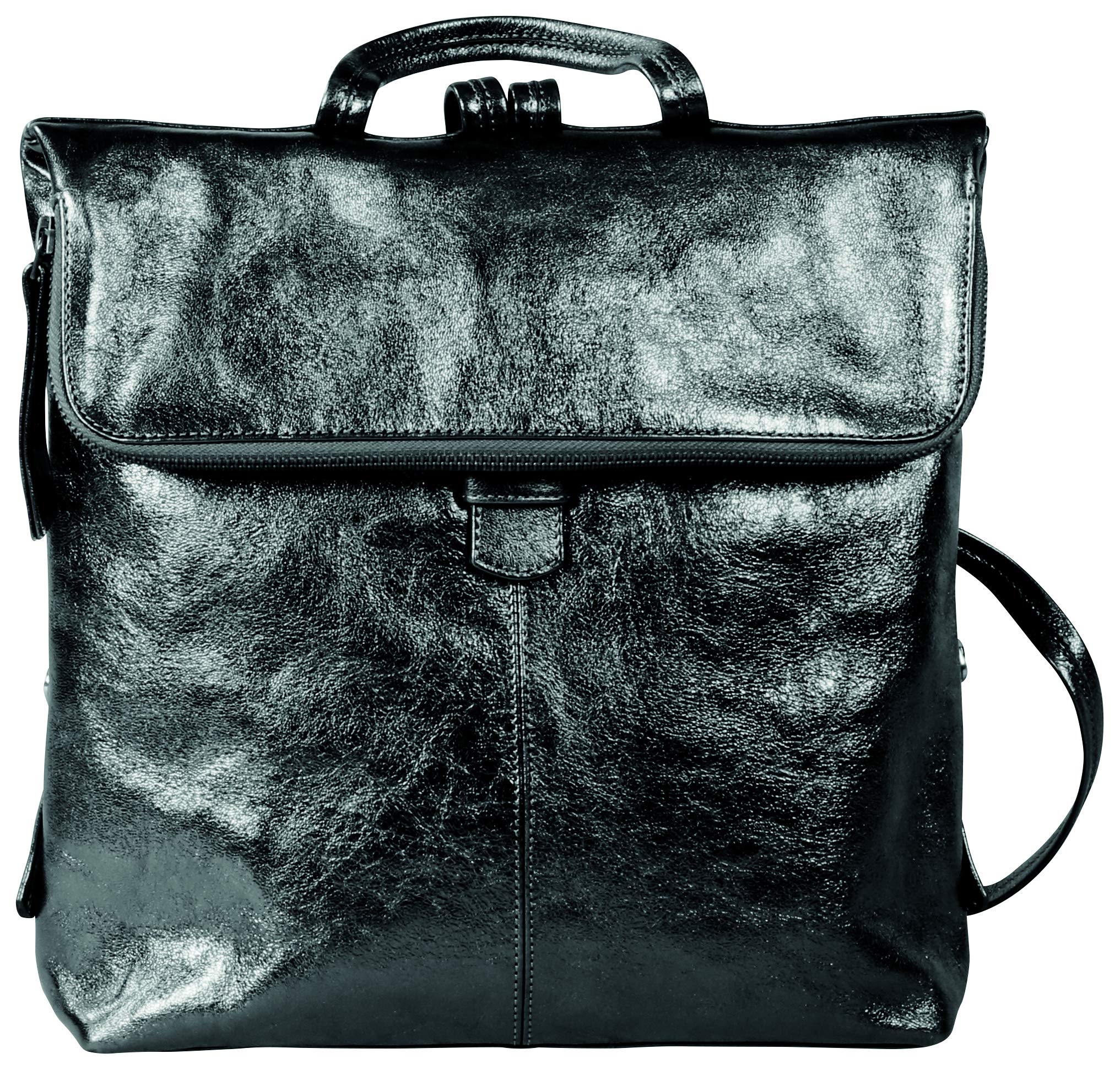 clairefontaine-410010c-rucksack-emalia-aus-leder-34x30x8-cm-schwarz image 1
