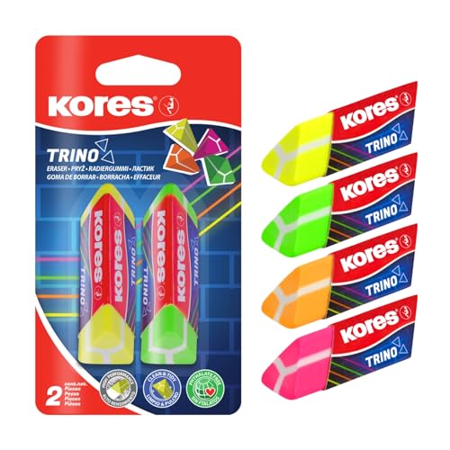 kores-trino-dreieck-radierer-pvc-60-x-20-x-18-mm-neon-2er-pack image 4