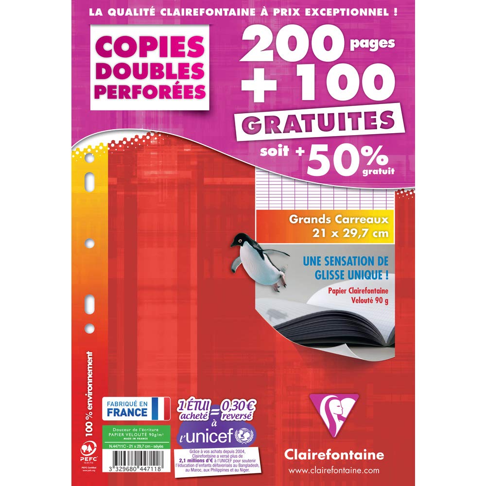 clairefontaine-4711c-kanzleib-gen-a4-sey-s-90g-9-fach-gelocht-100-blatt image 4