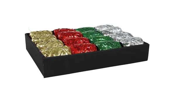 clairefontaine-612093c-bast-set-16-spulen-kunstbast-metallic-20-m-4-farben-sorti image 1