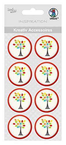 ursus-eden-kreativ-accessoires-baum-bunt-8-st-ck-selbstklebend image 8