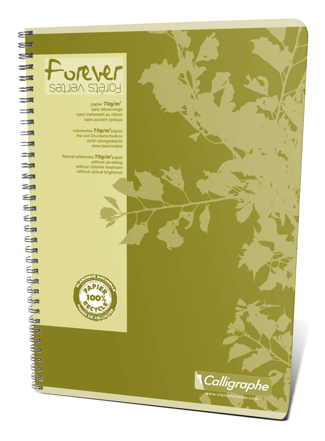 clairefontaine-forever-spiralheft-din-a4-kariert-50-blatt-recycling image 4