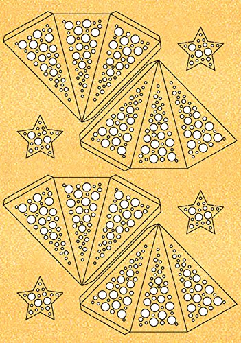 ursus-34570000-modena-stern-bastelset-mini-dots-gold-2-sterne-ca-25-cm image 6
