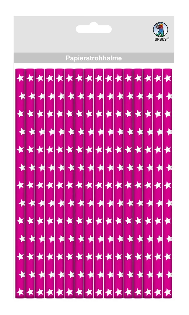 ursus-56750038-papierstrohhalme-mit-sternen-eosin-gr-e-s-19-5-cm-24-st-ck image 1