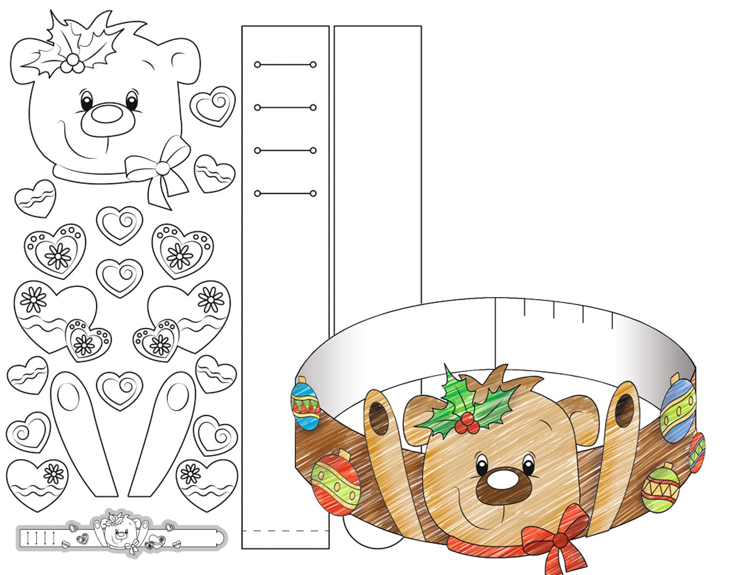 ursus-17110001-blanco-kinderkronen-weihnachten-wei-24-8-x-33-cm-8-st-ck-300-g-qm image 6
