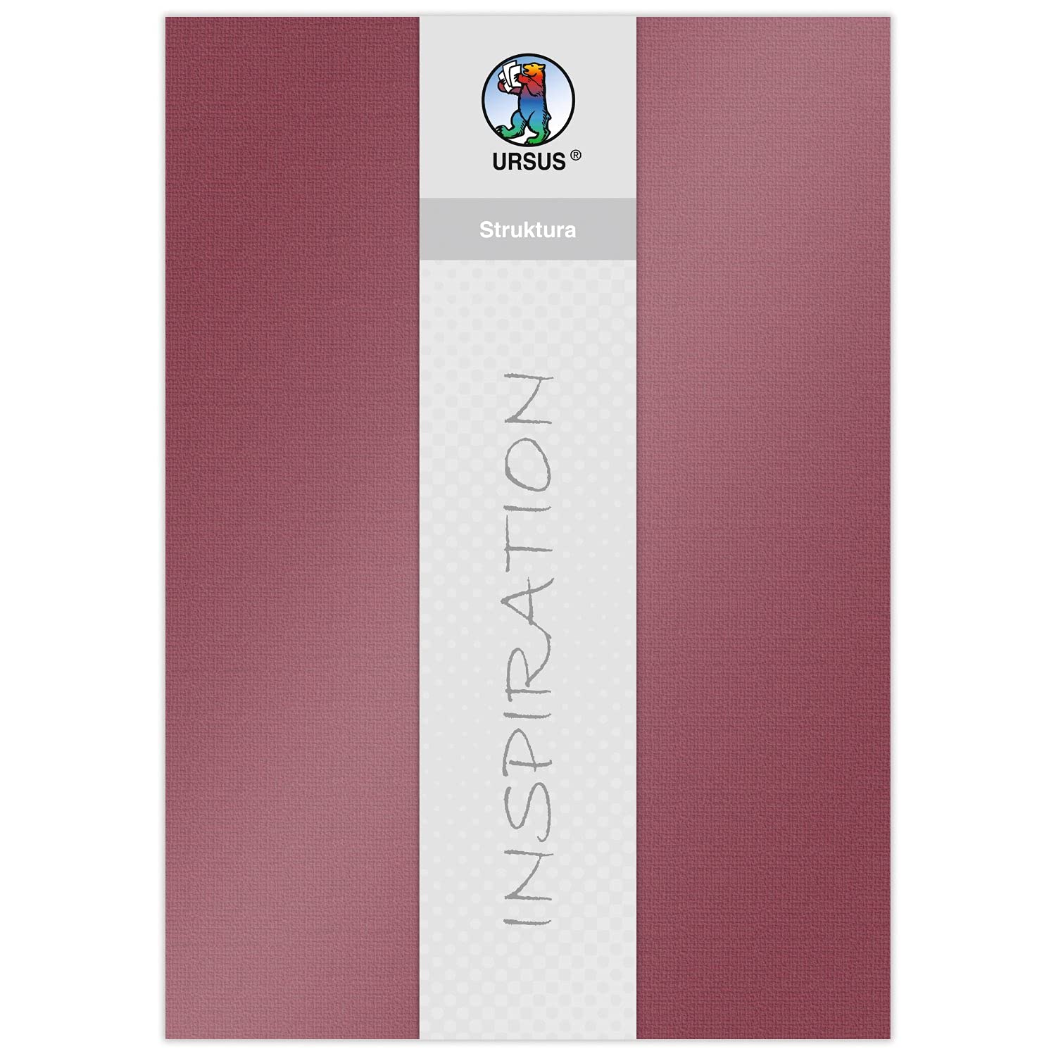 ursus-struktura-pearl-2-bastelkarton-burgunder-220-g-qm-23-x-33-cm-5-blatt image 1