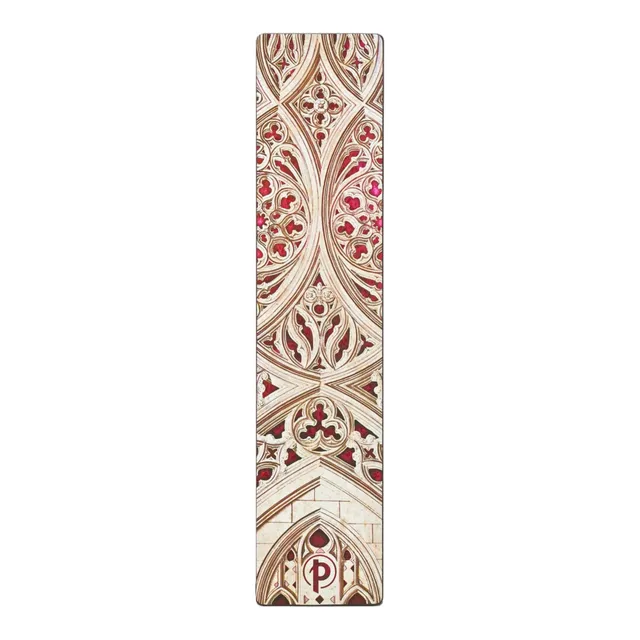 paperblanks-vault-of-the-milan-cathedral-burgundy-duomo-di-milano-lesezeichen image 1