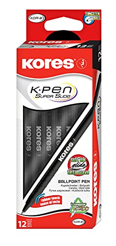 kores-k0r-m-kugelschreiber-schwarz-1-mm-12er-pack-mit-griffzone image 7