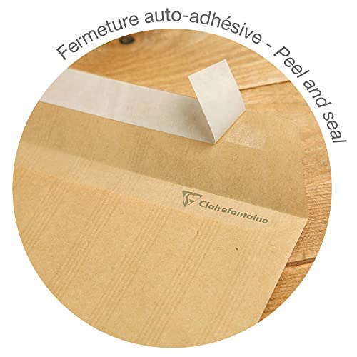 clairefontaine-7854c-versandtaschen-kraftbraun-260x330-mm-selbstklebend-90g-kart image 7