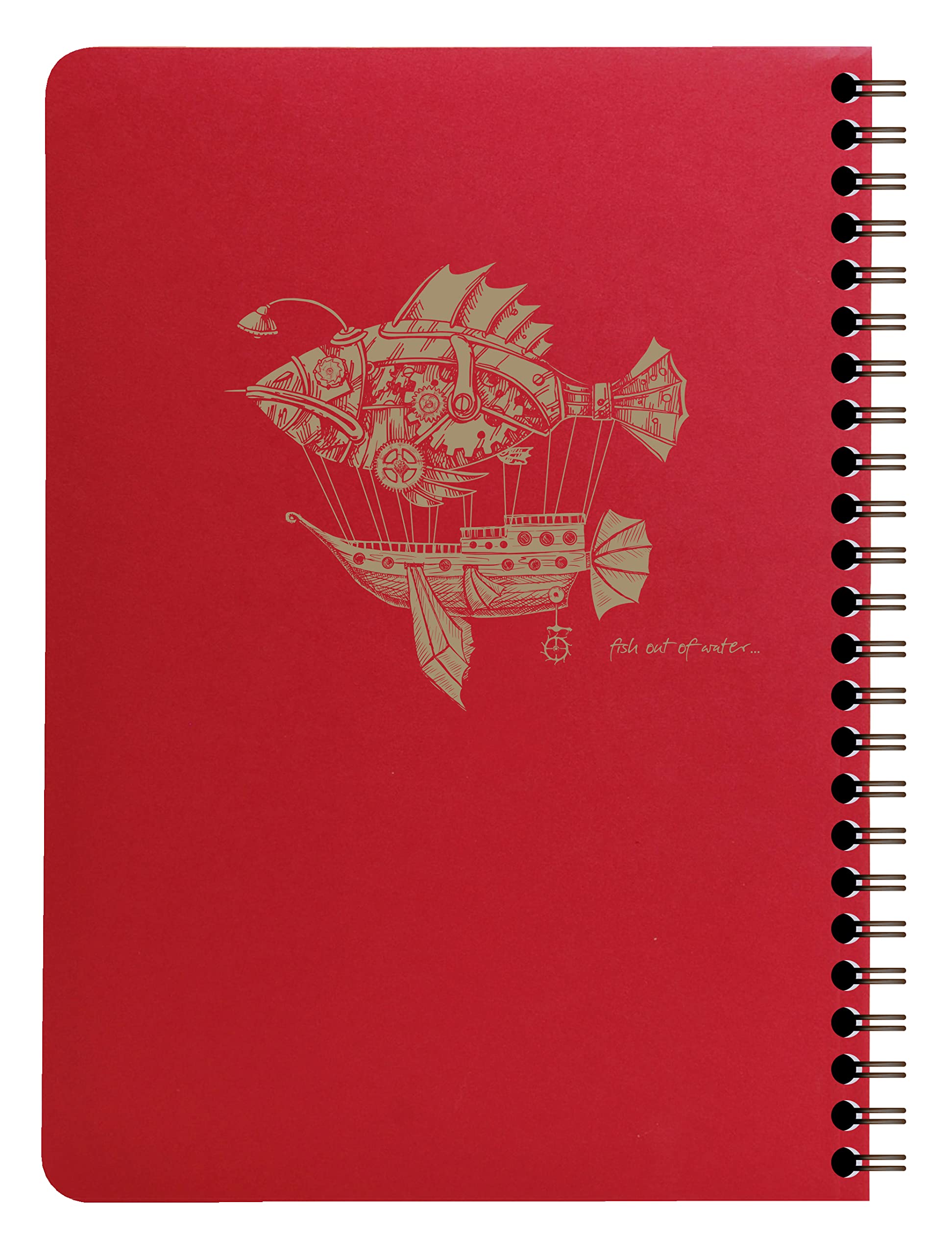 clairefontaine-flying-spirit-red-notizbuch-a5-doppelspiral-60-blatt-liniert-90g- image 5