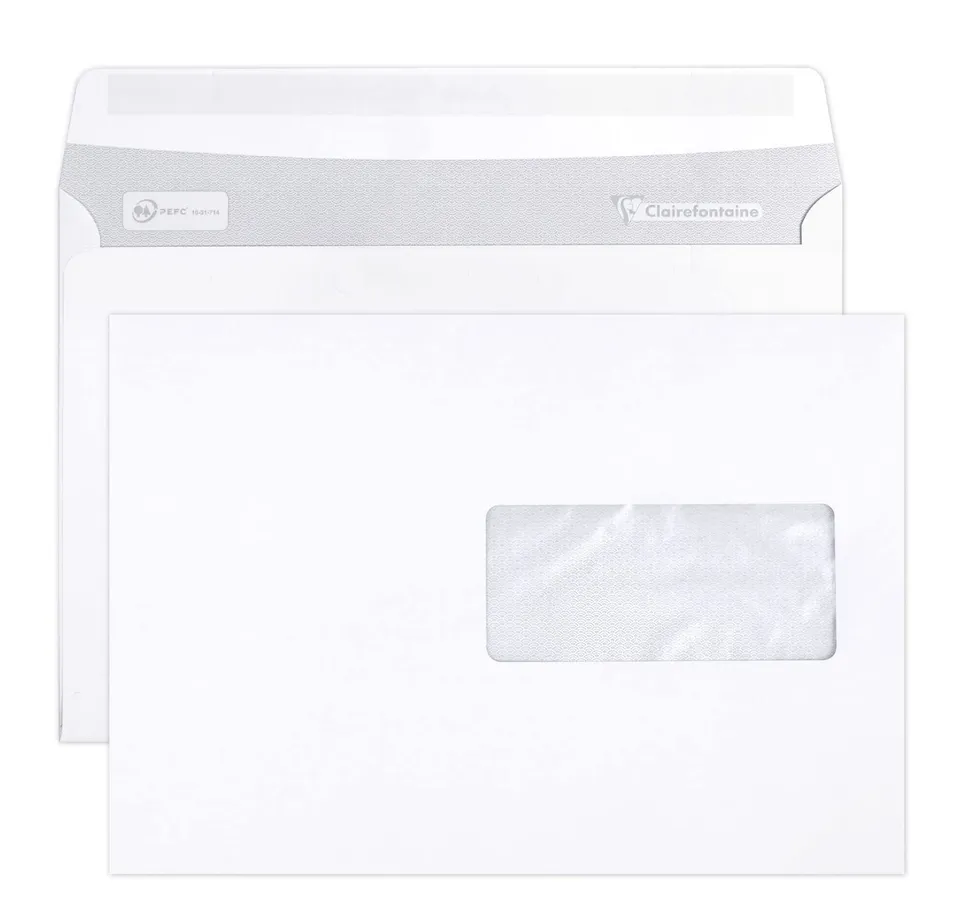 clairefontaine-10342c-briefumschl-ge-c5-162x229-mm-mit-fenster-selbstklebend-500 image 1