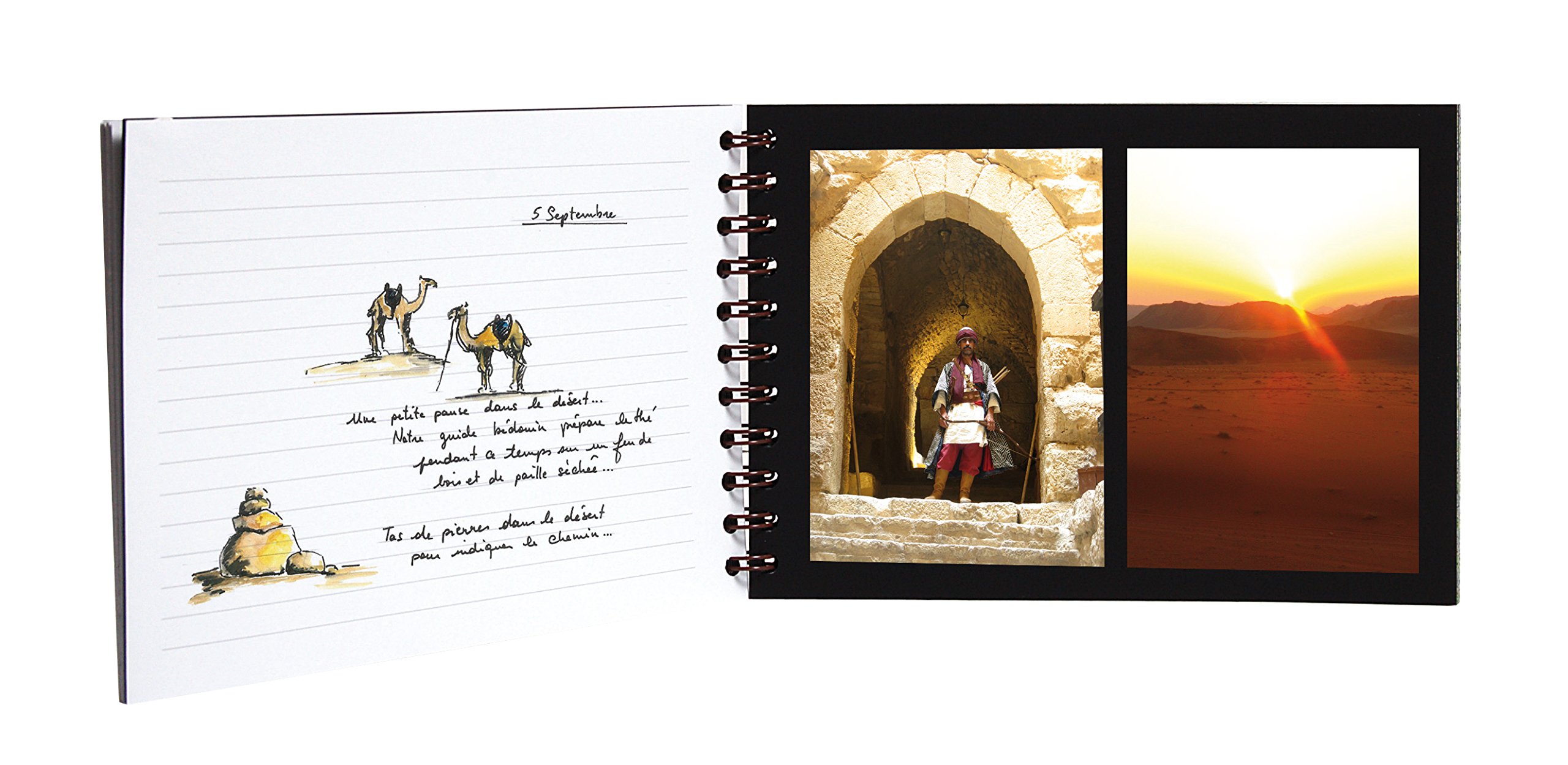 clairefontaine-age-bag-reisealbum-din-a4-quer-liniert-blanko-tabakbraun image 2