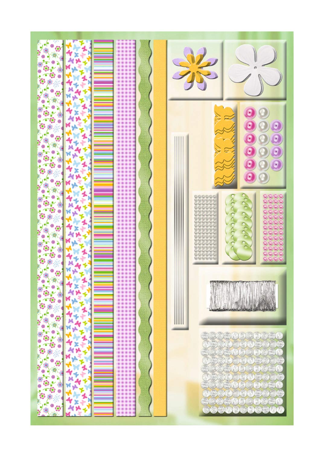ursus-23540099-designstreifen-paper-balls-florence-set-f-r-8-kugeln-10-cm image 2