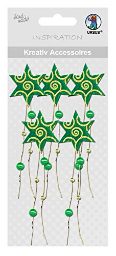 ursus-56400072-kreativ-accessoires-sterne-gr-n-deko-set-f-r-karten-scrapbooking image 3
