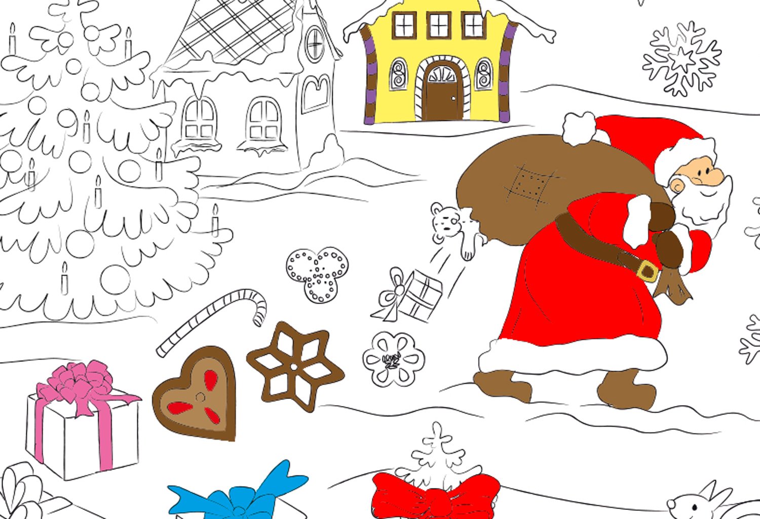 ursus-ausmal-tischset-weihnachtsmann-24650000-5-blatt-33-x-40-cm image 3