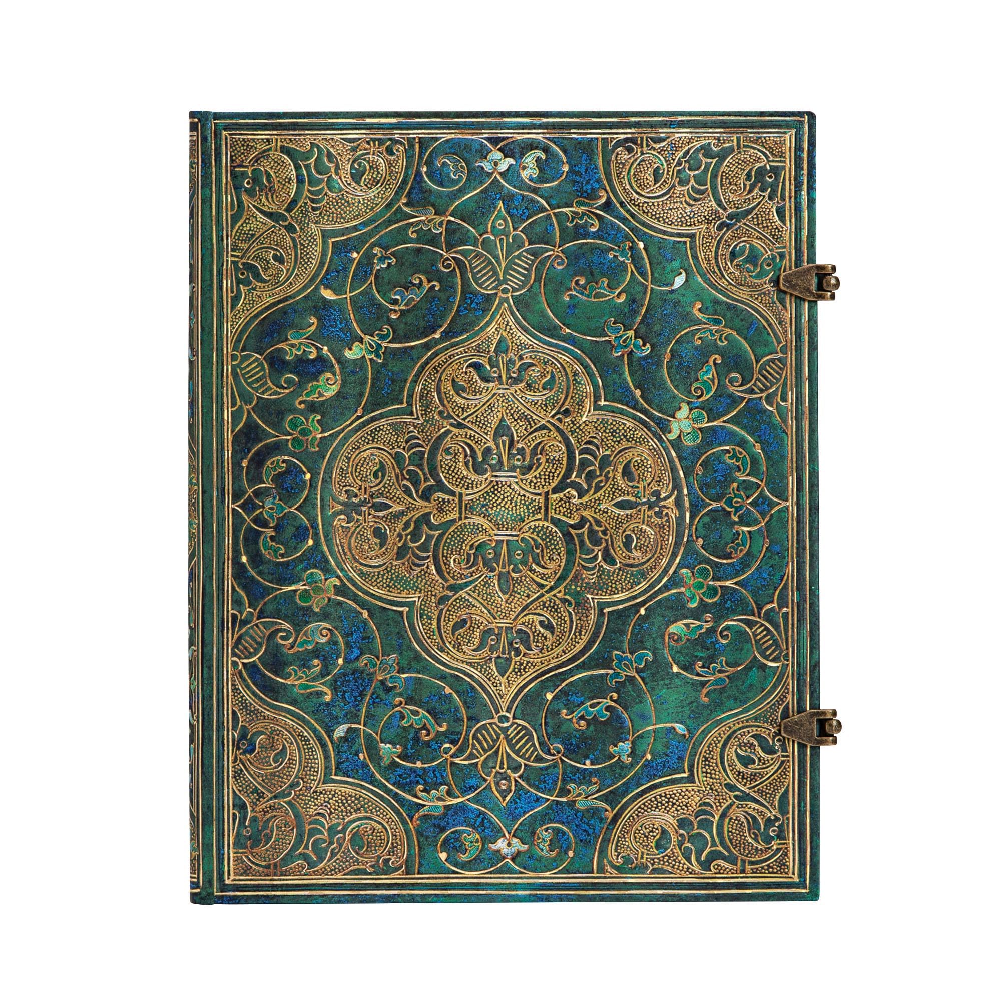 paperblanks-chroniken-in-t-rkis-notizbuch-ultra-liniert-230-x-180-mm image 1