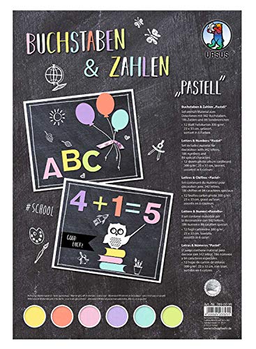 ursus-7890099-buchstaben-und-zahlen-pastell-fotokarton-300-g-qm-612-teile image 5