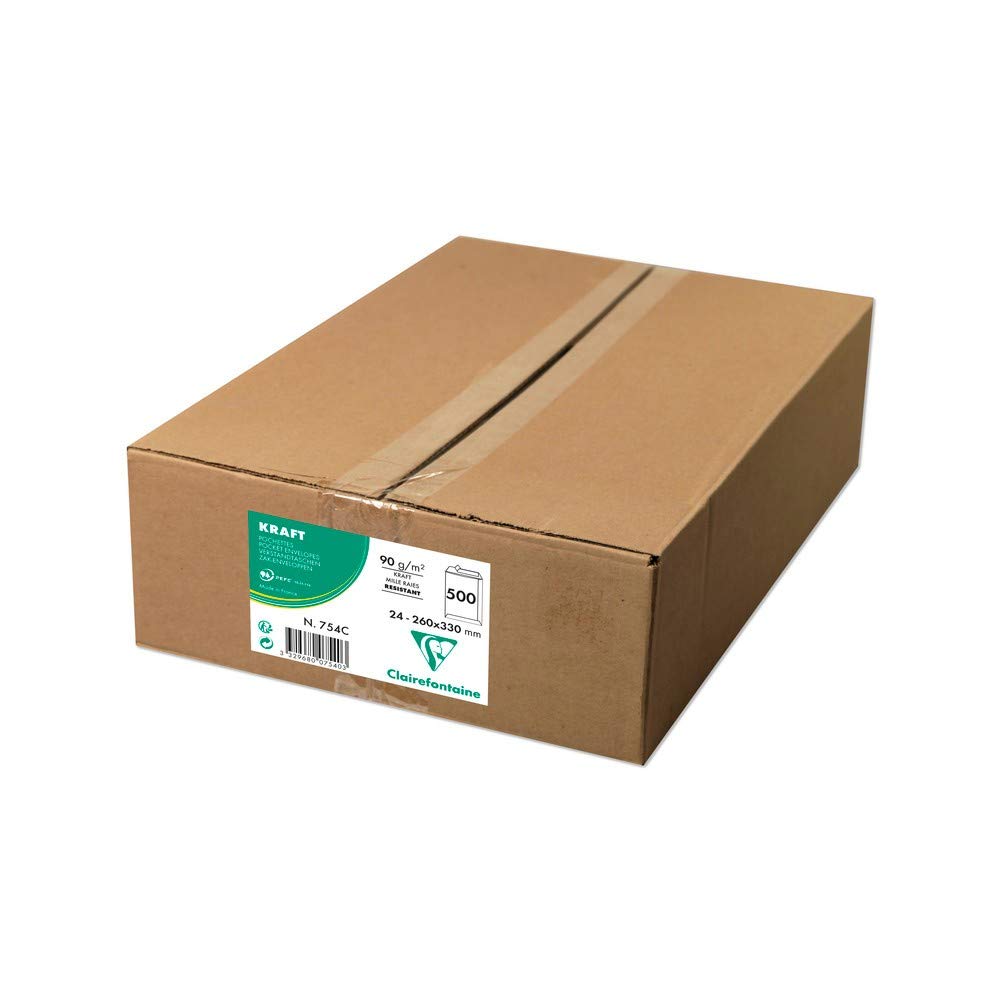 clairefontaine-754c-versandtaschen-26x33cm-selbstklebend-braun-250-st-ck image 2