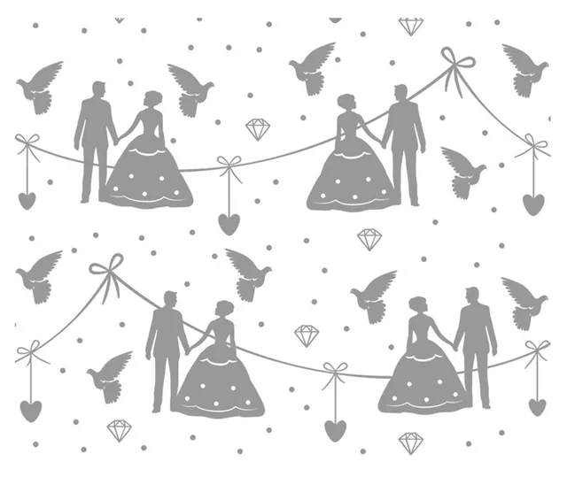ursus-zauberpapier-hochzeit-din-a4-250-g-qm-10-blatt-mit-uv-relieflack image 1