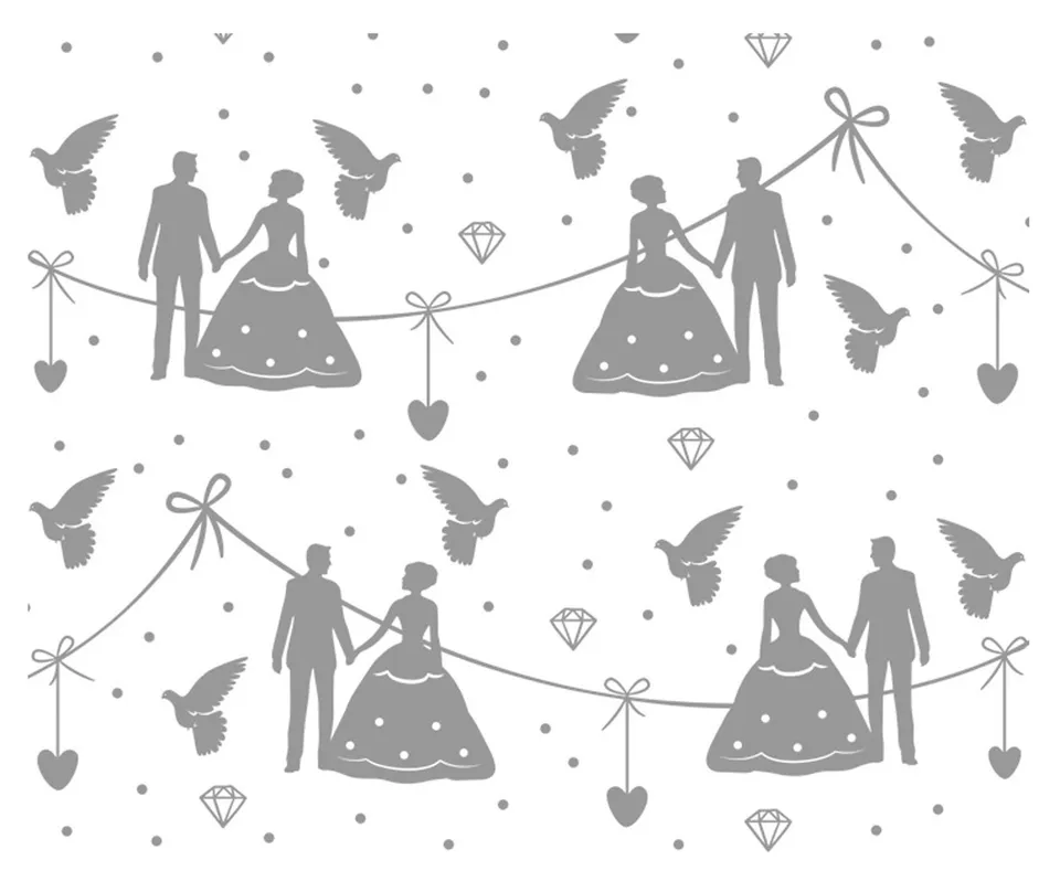 ursus-zauberpapier-hochzeit-din-a4-250-g-qm-10-blatt-mit-uv-relieflack image 1
