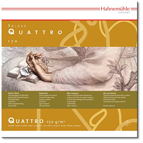 hahnem-hle-quattro-skizzenblock-30x30cm-170g-m-naturwei-50-blatt image 7