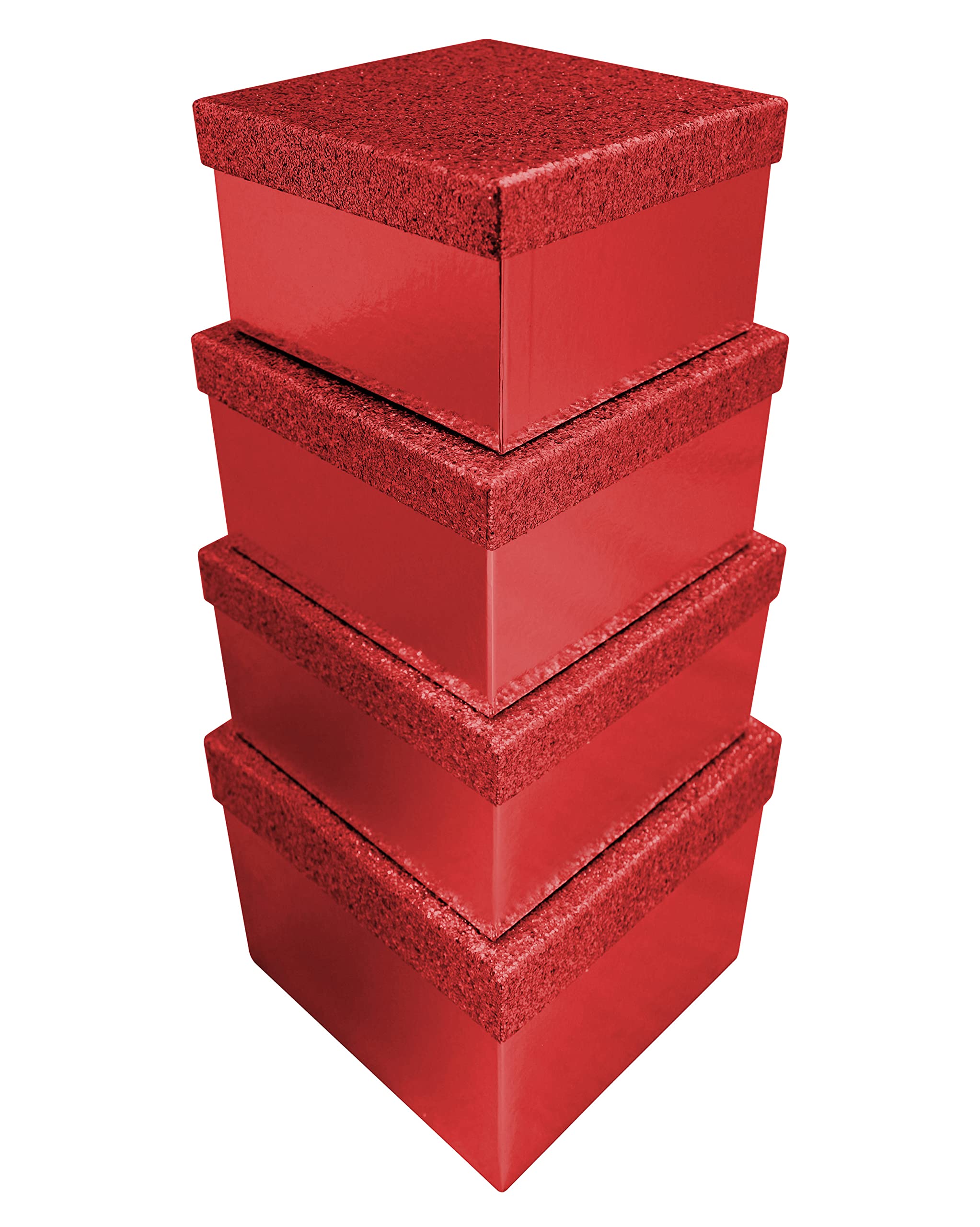 clairefontaine-x-31049-bxc-geschenkboxen-quadratisch-4-teilig-silber-glitter image 4