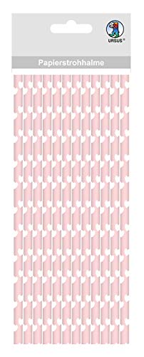 ursus-56760035-papierstrohhalme-mit-herzen-rosa-gr-e-m-19-5-cm-16-st-ck image 2