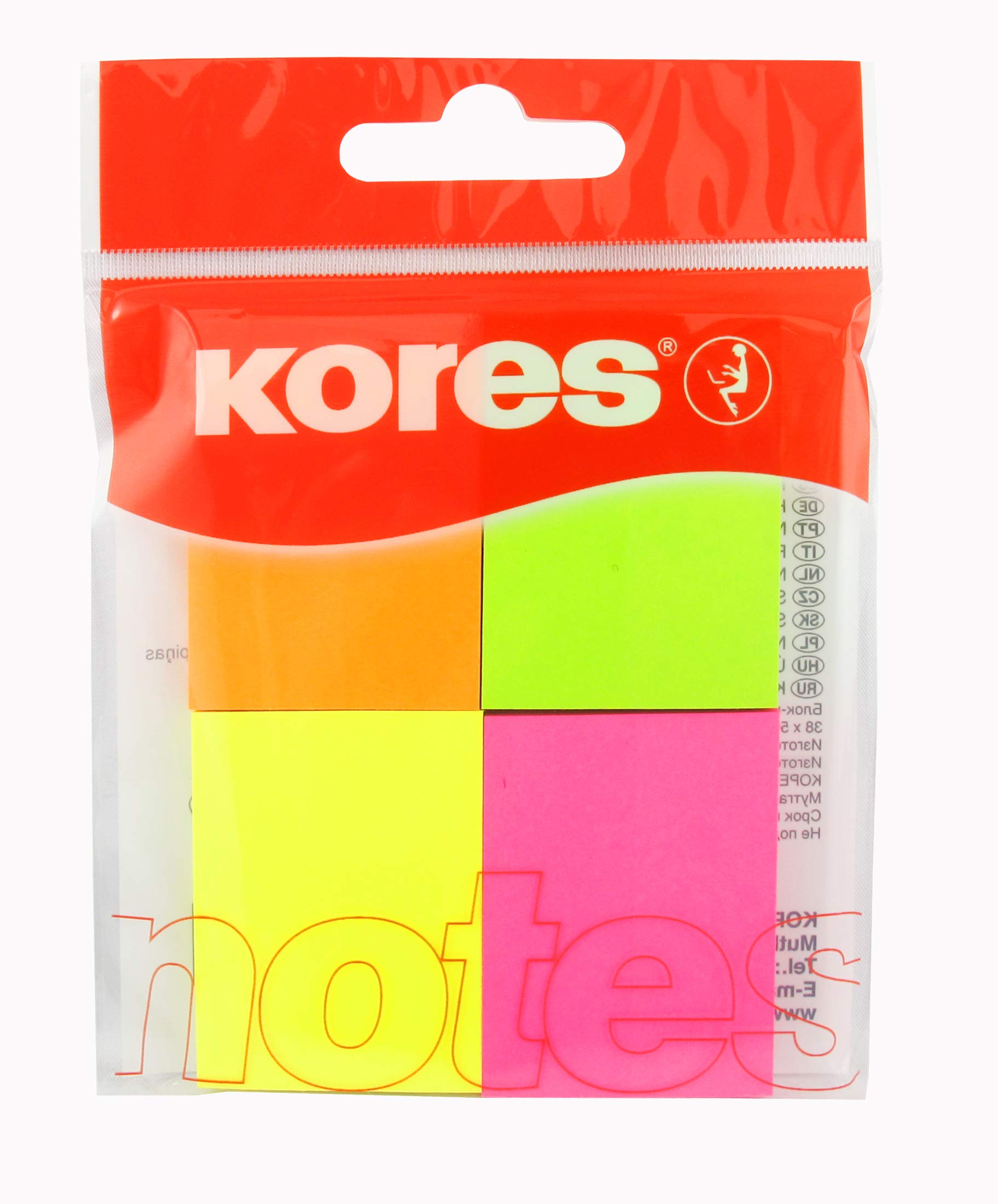 kores-pagemarker-haftstreifen-papier-40x50mm-neonfarben image 1