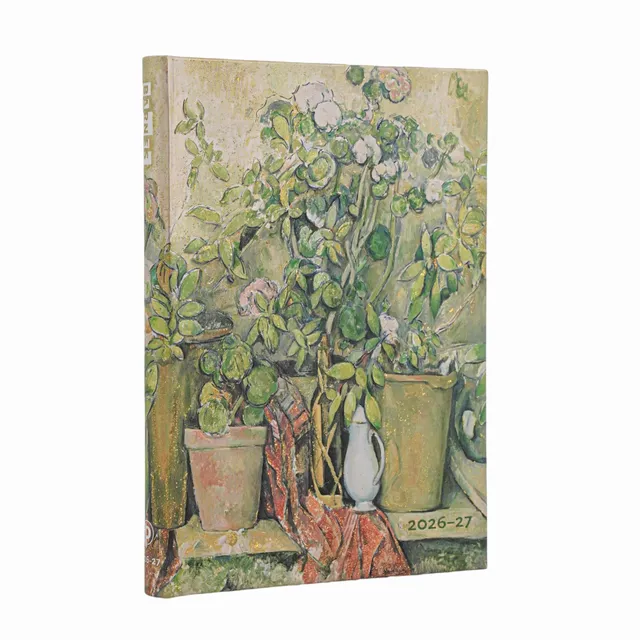 paperblanks-18-monatskalender-2027-cezannes-terrakotta-t-pfe-und-blumen-midi-hor image 1