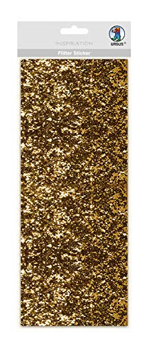 ursus-59470002-flitter-sticker-gold-ca-12-x-29-cm-selbstklebende-folienstoff-sti image 2