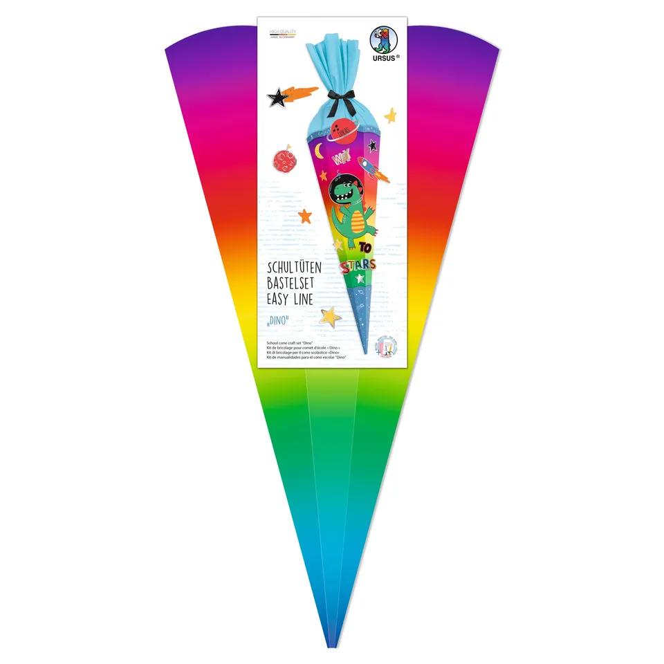 ursus-schult-ten-bastelset-easy-line-dino-6-eckig-ca-68-cm-inkl-anleitung image 1
