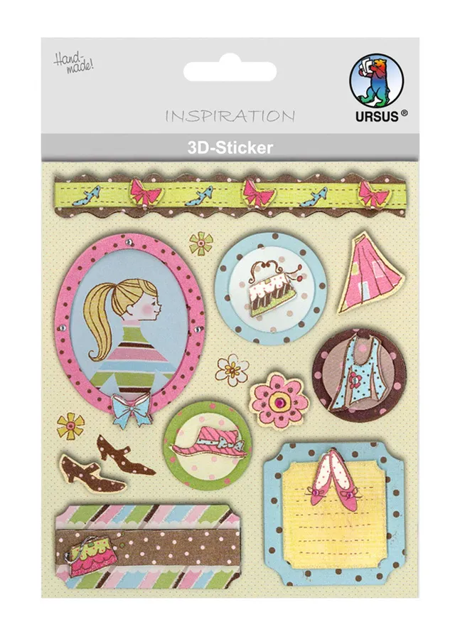 ursus-564200112-3d-sticker-everyday-selbstklebend-f-r-scrapbooking image 1