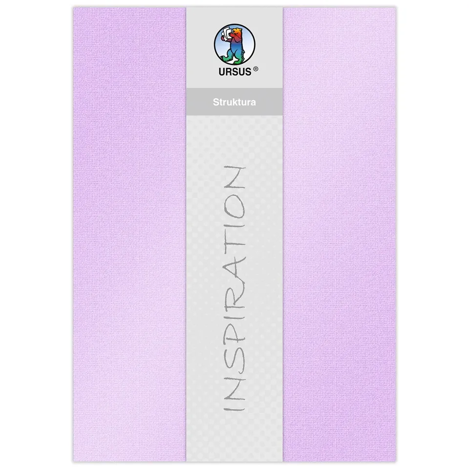 ursus-struktura-pearl-2-bastelkarton-lavendel-220-g-qm-23-x-33-cm-5-blatt image 1