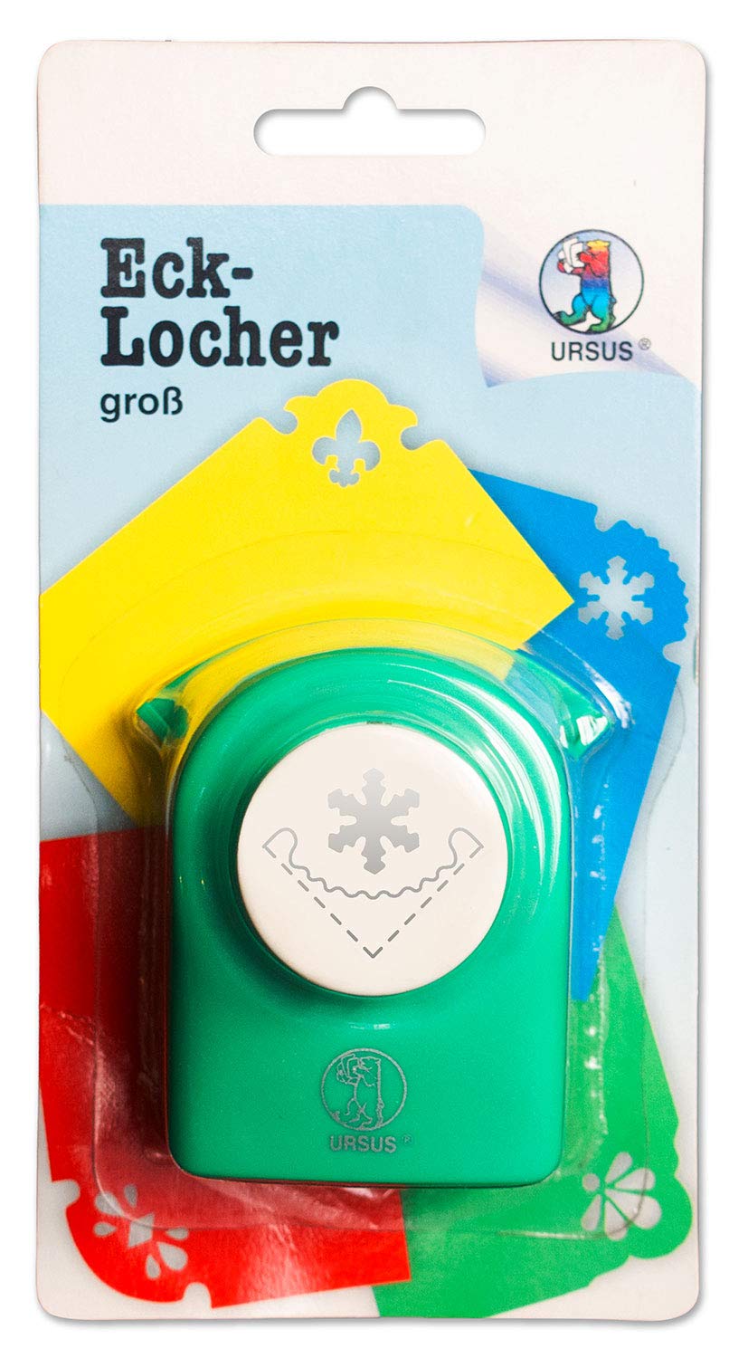 ursus-19640027-locher-gro-schneeflocke-eckenabrunder-aus-kunststoff-mit-metallst image 1