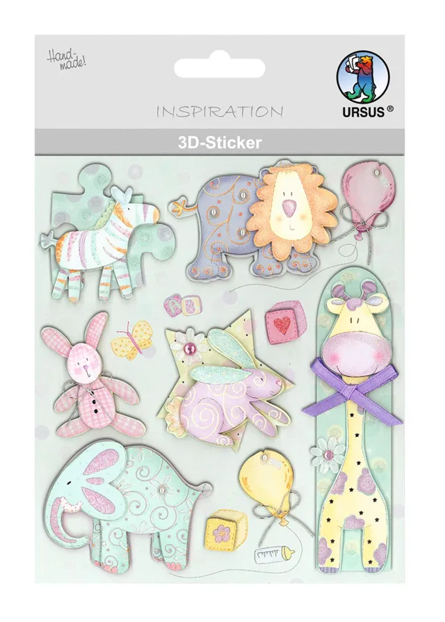 ursus-3d-sticker-baby-selbstklebend-mehrlagig image 1