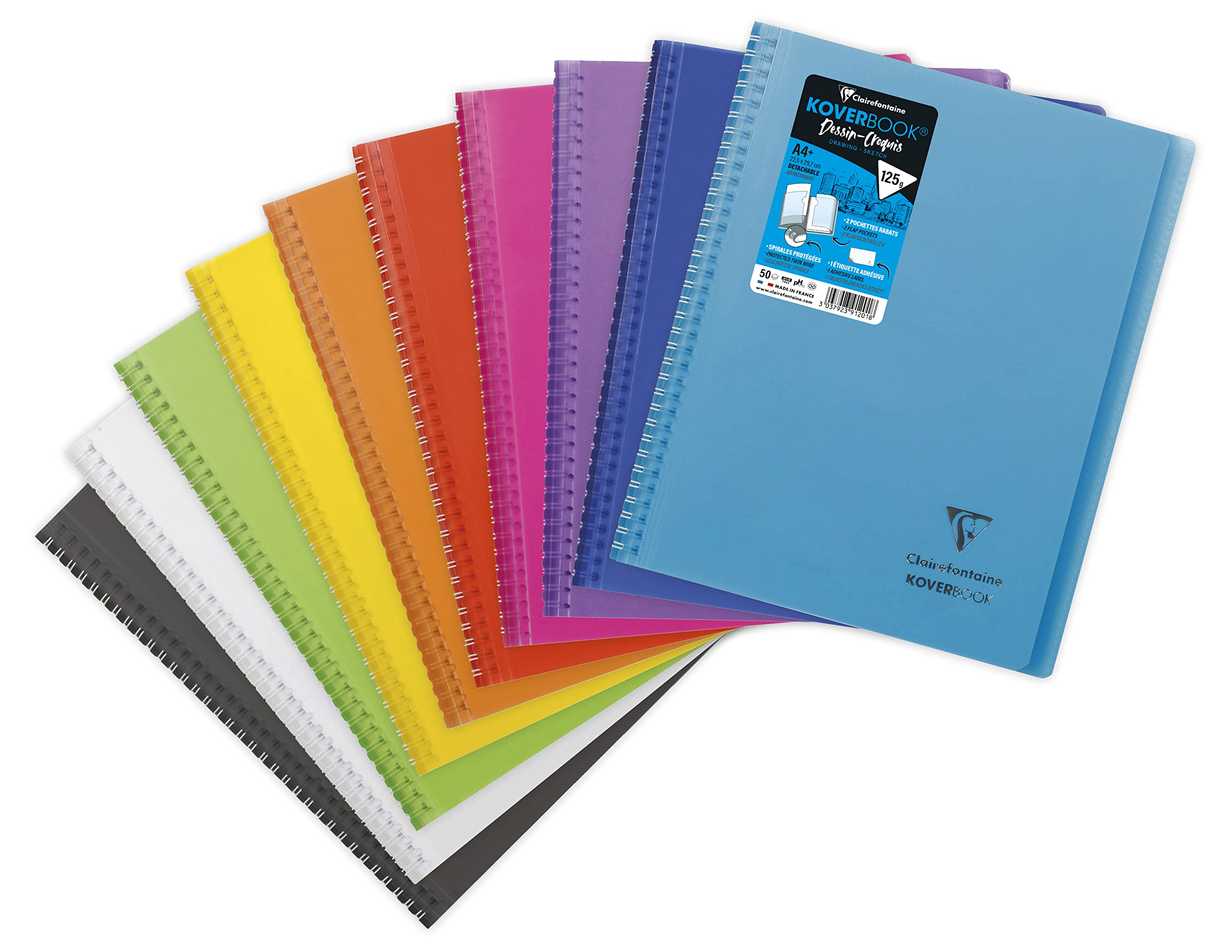 clairefontaine-koverbook-skizzenblock-a5-blanko-50-blatt-125-g-m image 7