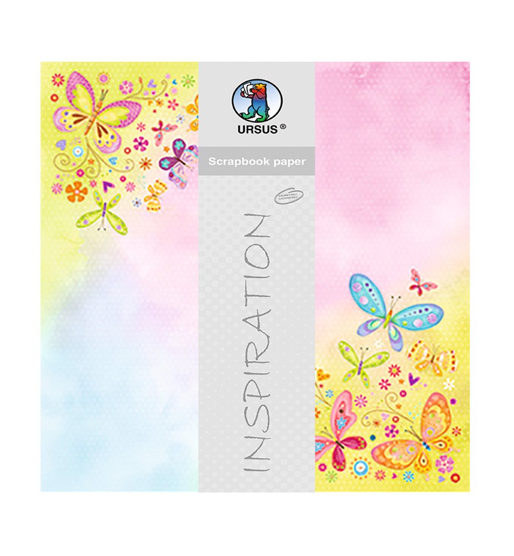 ursus-703000227-premium-glitter-scrapbook-paper-schmetterlinge-2-30-5-x-30-5-cm- image 1