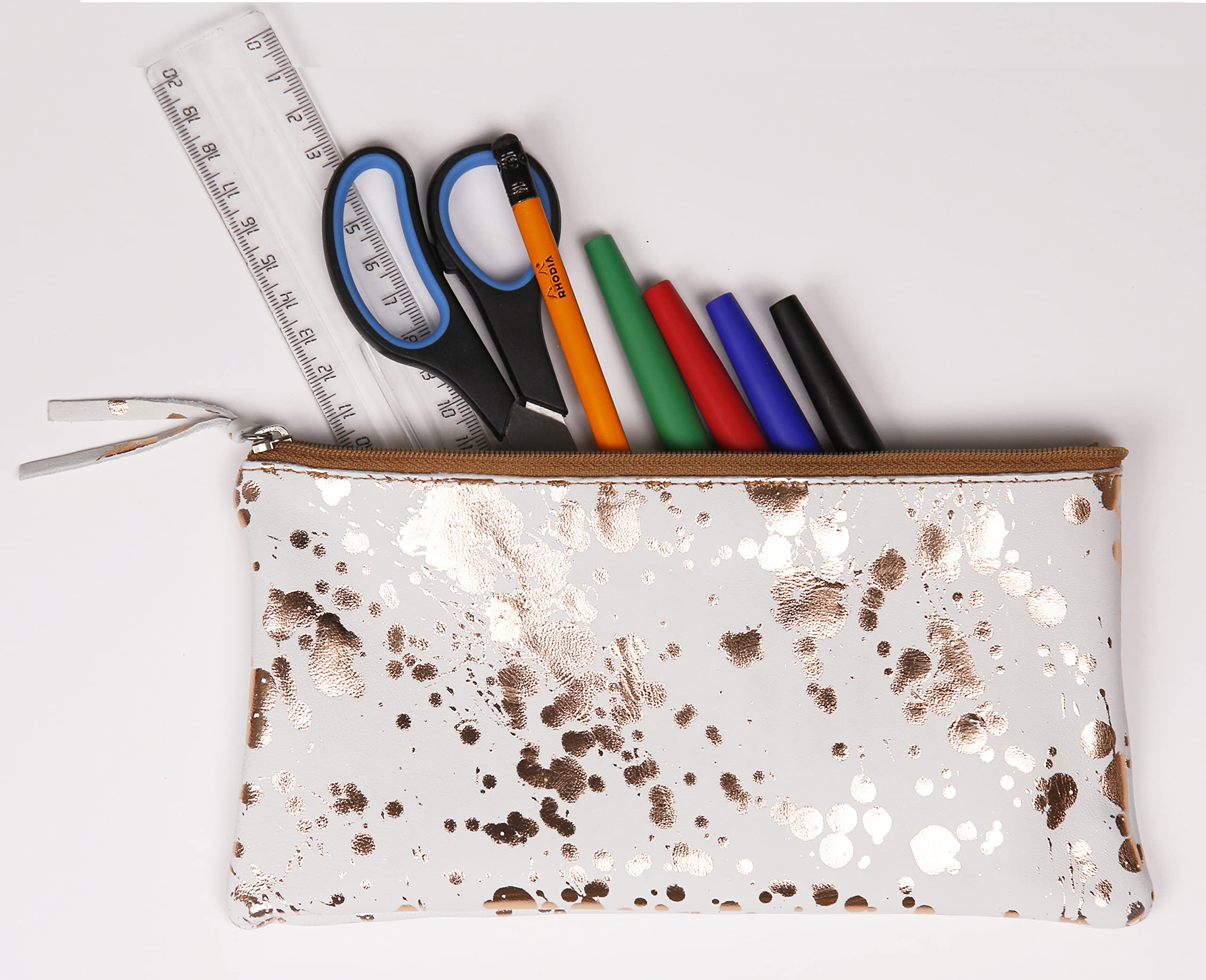 clairefontaine-400063c-etui-cosmicuir-flach-22x11cm-glatt-kupfer image 2