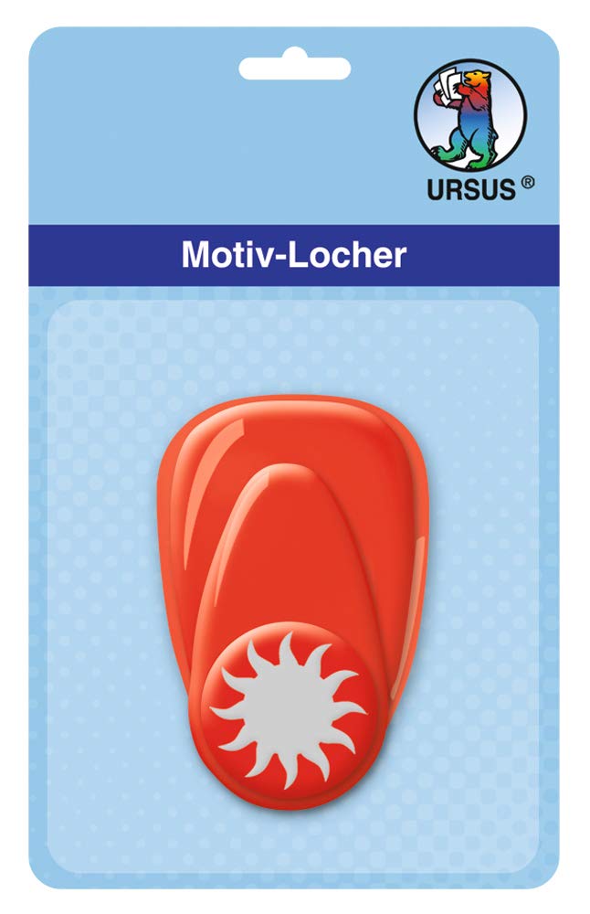 ursus-19470005-motivlocher-sonne-klein-rot-stanzmotiv-ca-16-mm image 1