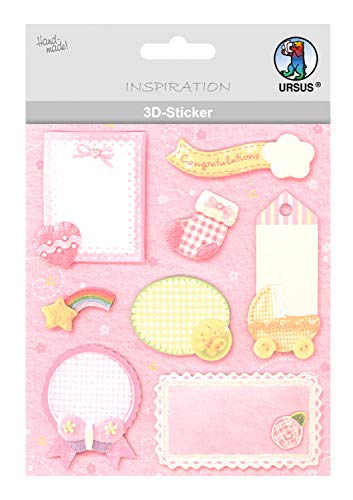 ursus-56420060-3d-sticker-baby-motiv-60-selbstklebend image 2