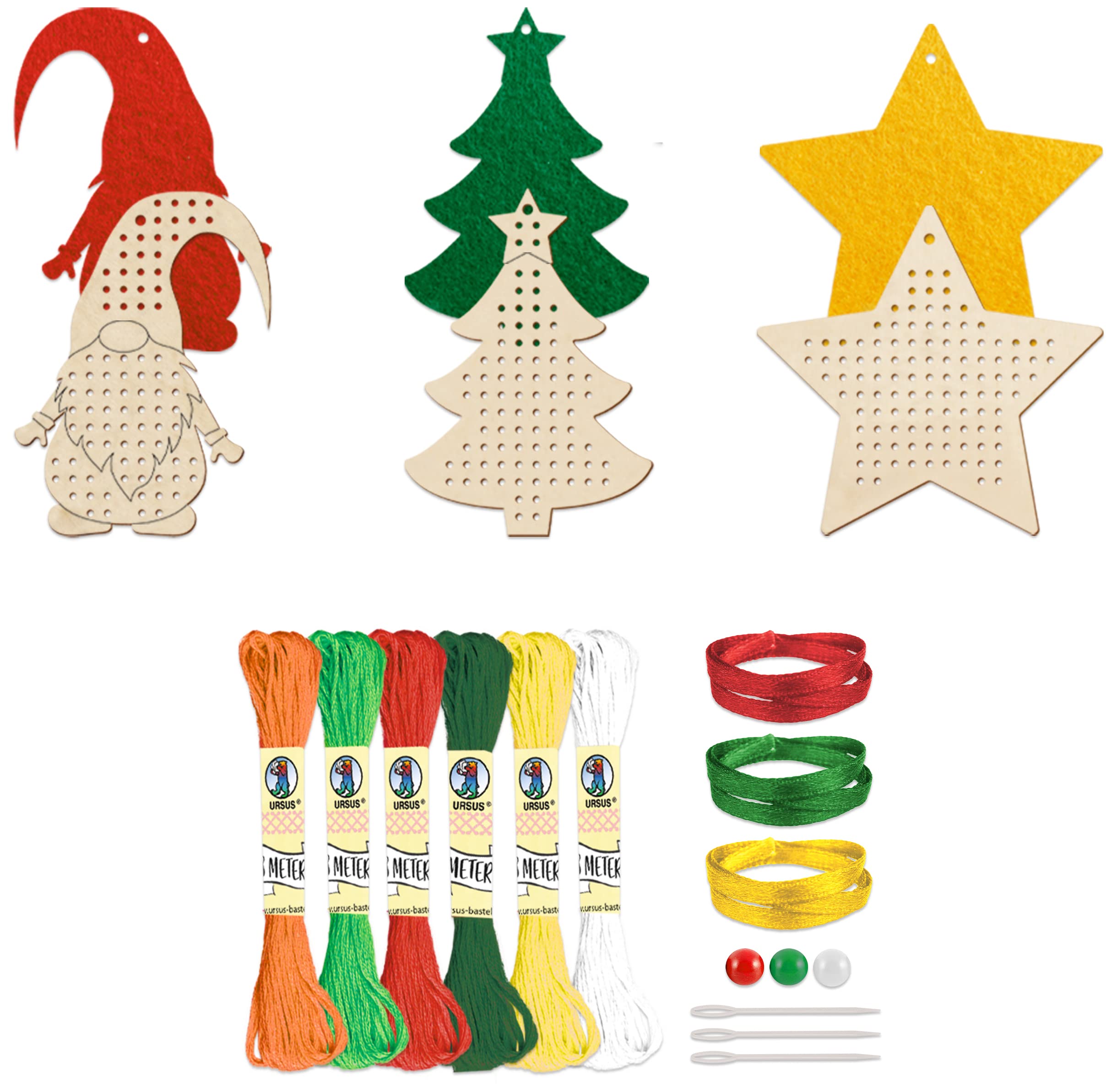 ursus-21440004-kreuzstich-anh-nger-holz-weihnachten-bastel-set-3-anh-nger-ca-10- image 3