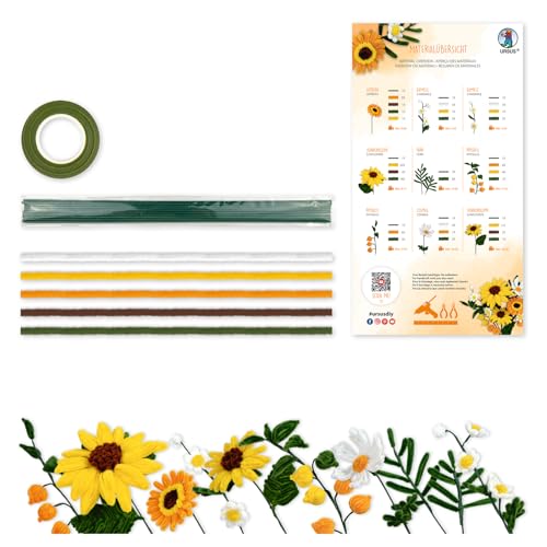 ursus-diy-set-blumen-gelb-27040001-blumenstrau-aus-chenilledraht-basteln image 5