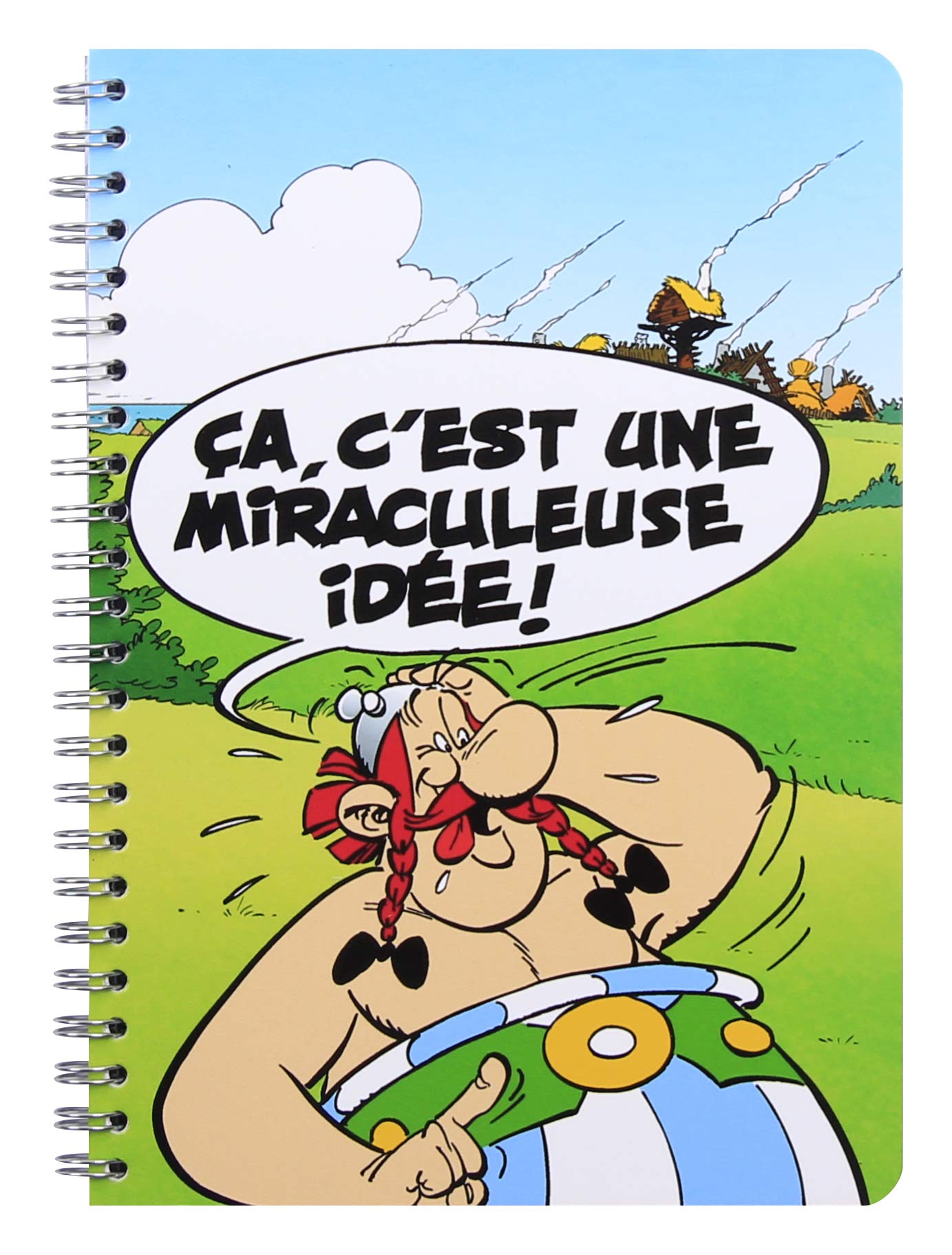clairefontaine-doppelspiralbuch-asterix-die-gallier-a5-14-8-x-21-cm-50-blatt-lin image 1